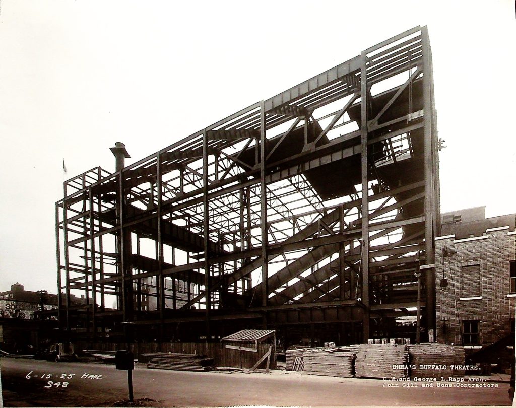 The start of the steel structure marked a significant milestone in Shea's construction, embracing a newer concept in building design. All the steel used in this ambitious project was sourced from Bethlehem Steel's Lackawanna factory, ensuring a robust framework for this architectural masterpiece.