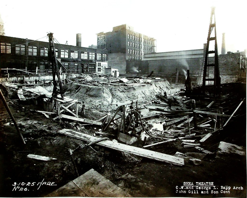 On March 23, 1925, construction reached a significant milestone as workers began pouring the foundation of Shea's Buffalo Theatre, laying the groundwork for what would become a centerpiece of Buffalo's cultural scene